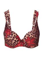LingaDore Bikini gornji dio  bež / čokolada / crvena