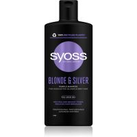 Syoss Blonde & Silver vijoličen šampon za blond in sive lase 440 ml