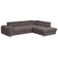 Livetastic ROHOVÁ SEDAČKA, textil, tmavě hnědá