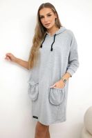 Dress with hood gray