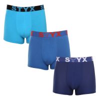 3PACK pánské boxerky Styx sportovní guma modré (3G96789) M