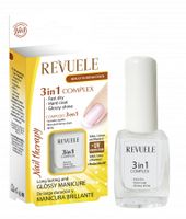Revuele Nail Therapy 3in1 Complex - Fast Dry, Hard Coat & Glossy Shine Körömápoló komplexum 3 az 1-ben "Szárítás, fedés, ragyogás"