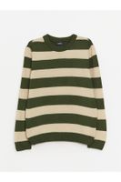 LC Waikiki Lcwk Crew Neck Striped Long Sleeve Boy's Knitwear Sweater