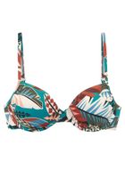 BUFFALO Bikini gornji dio  svijetloplava / maslinasta / tamno crvena / bijela