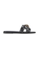 Kurt Geiger London slapi de piele Eagle Stud Cut Out Flat