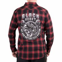 Herrenhemd BLACK HEART - BOOMER - ROT L