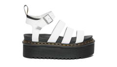 Dr. Martens Blaire Quad Hydro Leather Platform Sandals W