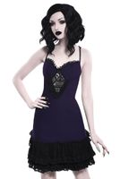 Damen Kleid KILLSTAR - Vivienne Bustle - PFLAUME L