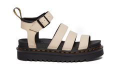 Dr. Martens Blaire Pisa Leather Strap Platform Sandals