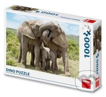 Sloní rodina - puzzle z kategorie Zvířata