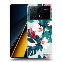 Silikónový čierny obal pre Xiaomi Poco X6 Pro - Rhododendron