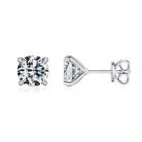 Olivie Stříbrné náušnice MOISSANITE 9733