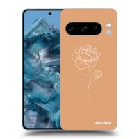 Silikónový čierny obal pre Google Pixel 10 Pro - Peonies