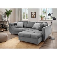 Livetastic ROHOVÁ SEDACIA SÚPRAVA, textil, antracitová