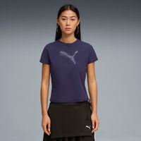 PUMA Dare To Half Zip Graphic T-Shirt Damen, Kleidung, Lila, XL