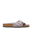 Birkenstock șalpi pentru femei din piele Madrid Big Buckle Natural Leather Patent