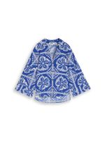 TOM TAILOR Bluza  tamno plava / bijela