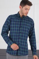 G717 DERBERRY MEN'S SHIRT-NAVY-GREEN