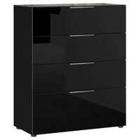Premium Living KOMODA, čierna, 83/102/42 cm