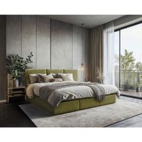 MID.YOU RODINNÁ POSTEĽ, 270/200 cm, zelená