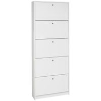 Xora VÝKLOPNÁ SKRINKA NA TOPÁNKY, biela, 60/168/16 cm