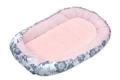 Medi Partners Baby cocoon/nest – Berry + pink Minky