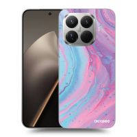 Silikónový čierny obal pre Xiaomi 15T Pro - Pink liquid