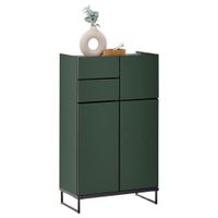 MID.YOU STREDNE VYSOKÁ SKRINKA, zelená, čierna, 60/102/31 cm