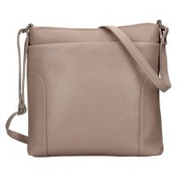 Női bőr crossbody kézitáska Italia Emma - rózsaszín