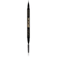 L.A. Girl Cosmetics Brow Ink fix na obočie s kefkou odtieň Dark Brown 0.45 ml