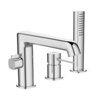 Bateria wannowa Laveo Pola 3-otworowa chrom połysk BAP_013D