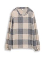 TOM TAILOR Majica  taupe siva / crna