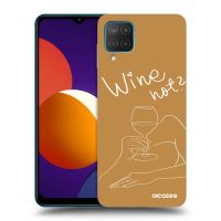 Silikónový čierny obal pre Samsung Galaxy M12 M127F - Wine not
