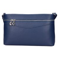 Női bőr crossbody kézitáska Italia Benea - sötétkék