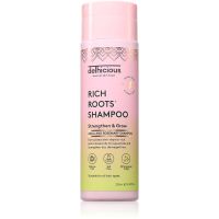 delhicious RICH ROOTS Strengthen & Moisturise Shampoo stärkendes Shampoo mit feuchtigkeitsspendender Wirkung 250 ml