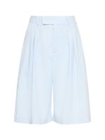 Vivian Pleated Fluid Bermuda Shorts