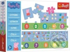 Prasátko Peppa / Čísla - puzzle z kategorie Naučné puzzle