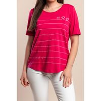 T-Shirt In Übergröße, Rosa