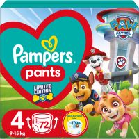 Pampers Pants Paw Patrol Size 4 hlačne plenice za enkratno uporabo 9-15 kg 72 kos