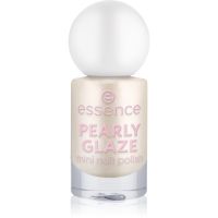 essence PEARLY GLAZE лак для нігтів з блискітками міні відтінок 16 5 мл