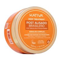 Kativa Post Brazilian Straightening Deep Treatment maska głęboko regenerująca po keratynowym prostowaniu włosów 300 ml