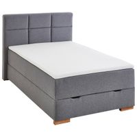 home24 BOXSPRINGOVÁ POSTEĽ, 140/200 cm sivá
