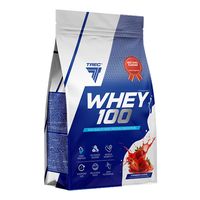 TREC Whey 100 - 900g - Strawberry - Odżywki białkowe