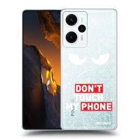 Silikónový prehľadný obal pre Xiaomi Poco F5 - Angry Eyes - Transparent