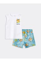 LC Waikiki Crew Neck Printed Baby Boy Swimming Suit