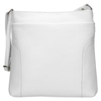 Női bőr crossbody kézitáska Italia Emma - fehér