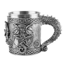 Humpen Silver Dragon With Pentagram