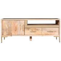 MID.YOU NÍZKA KOMODA, mangové drevo, prírodná farba, 145/57/40 cm