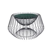 PRÍRUČNÝ STOLÍK, čierna, zelená