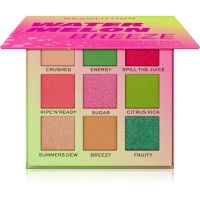 Makeup Revolution Hot Shot Watermelon paleta sjenila za oči nijansa Breeze 9 g